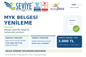 MYK Belgesi Yenileme